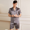 Men\'s Classic Short Silk Pajamas Set