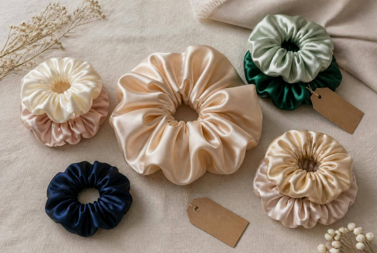 mulberry silk scrunchies