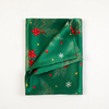Flowers Printed 100% 19mm Mulberry Silk Pillowcase with Envelope Closure / Hidden Zipper