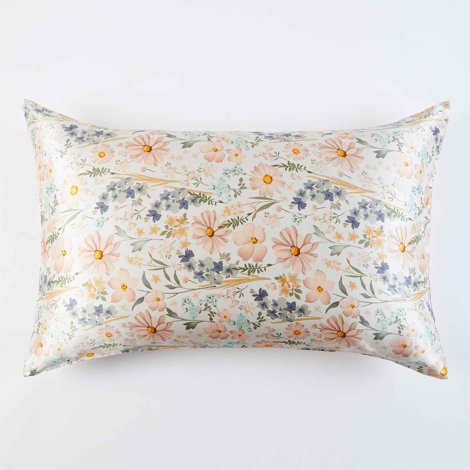 New Printed daisy silk pillowcase