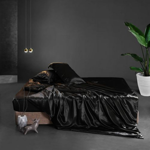 Black Silk Sheets | 100% Pure Mulberry Silk Bedding – Taihu Snow
