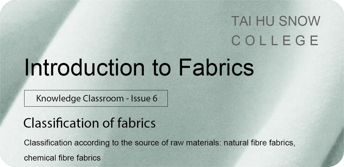 The Third Introduction to Fabrics - What are Natural Fiber Fabrics?