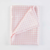 New Printed pink gingham silk pillowcase