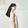 Custom Long Mulberry Silk Bonnet with Wrapped Elastic Band