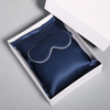 Portable Silk Travel Pillow and Silk Eye Mask Set for Travel