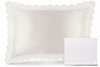 Scalloped Silk Pillowcase Set | Luxury Mulberry Scalloped Pillow cases | Taihu Snow