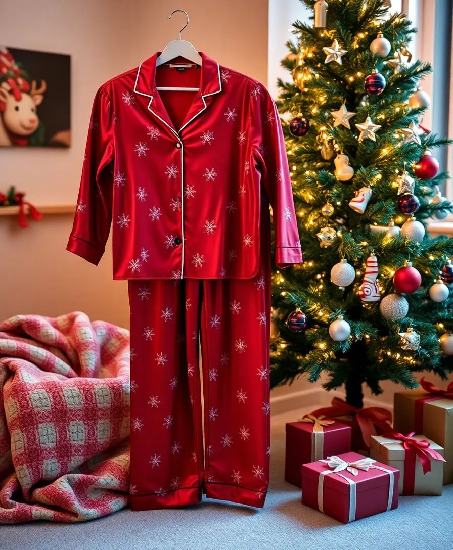 silk christmas pajamas3