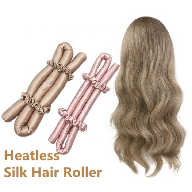 Heatless Hair Curls Soft Magic Hair Curling Rollers Silk Satin Hair Curler No Heat