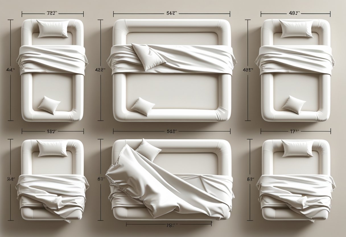 Bed Sheet Sizes & Dimensions Guide: Sheet Size Chart