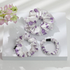 Printed Pattern Mulberry Silk Large Scrunchies for Girls Whlesales Bulk Price
