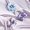 Wholesale Tie-dye Printed 100% Mulberry Silk scrunchies