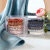 wholesale 100% mulberry silk scrunchies premium silk hair ties