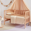 Wholesale Mulberry Silk Crib Sheets for Baby Bassinet & Mini Crib, Organic 19/22 Momme Real Silk Fitted Crib Sheet Bulk Supply - Taihu Snow Silk